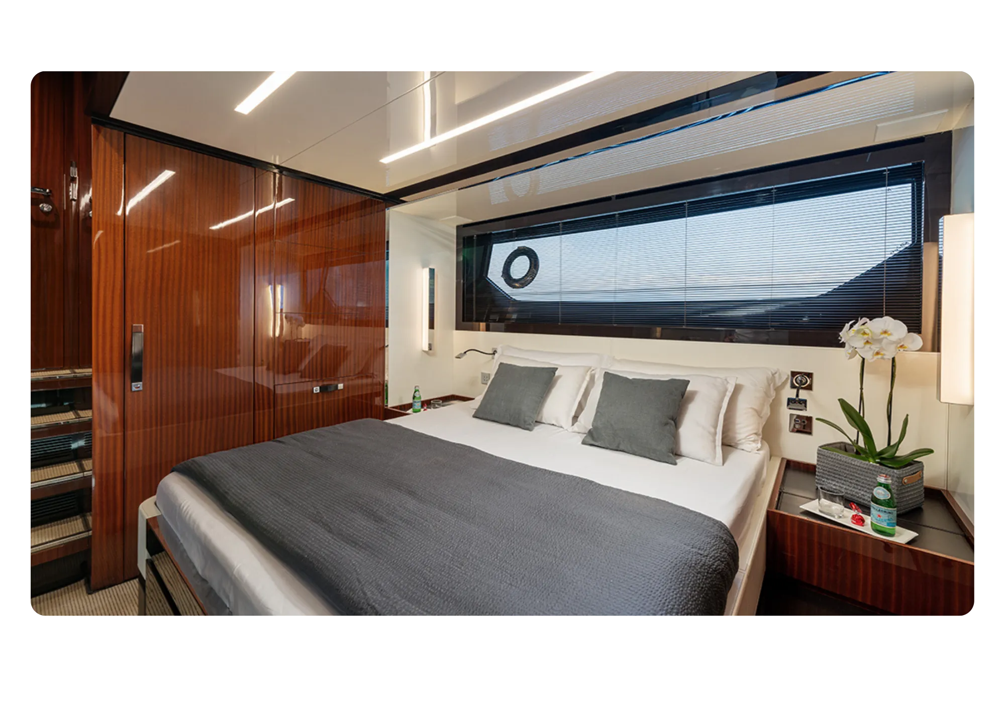Luxury yacht interior